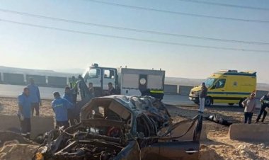 مصرع 3 أشخاص في حادث مروع بالفيوم