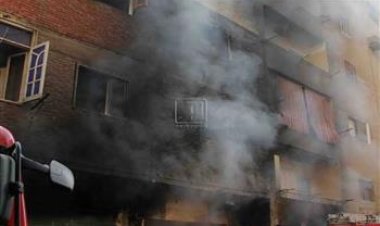 «3 سيارات إطفاء».. حريق هائل في  شقة سكنية  بالجيزة