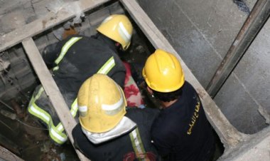 بالأسماء.. ارتفاع  عدد مصابي حادث مصعد مصنع العمرانية لـ 9 حالات