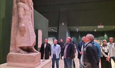 إعادة تركيب مقصورة أحد أبرز حكام الأقاليم فى عصر الدولة القديمة بمتحف سوهاج