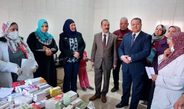 جامعة بنها تنظم قافلة طبية متكاملة بقرية ميت كنانة