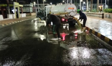 هطول أمطار بعدد من قرى ومدن كفر الشيخ وانتشار المعدات لرفعها