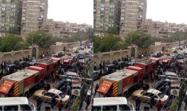 حريق داخل مول تجاري شهير بحدائق القبة (صور)