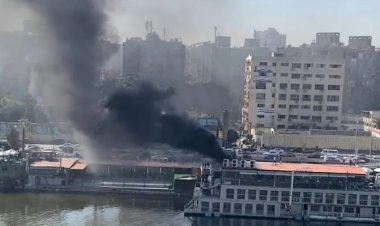 السيطرة على حريق  داخل مركب نيلي بالعجوزة