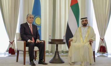 محمد بن راشد يستقبل رئيس كازاخستان