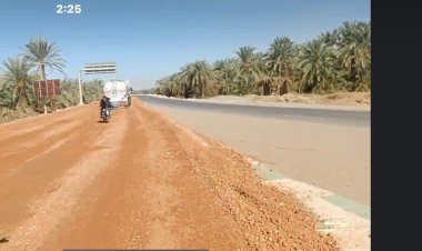 محافظ الوادي الجديد: بدء تطوير ورفع كفاءة طريق البرمودي بالخارجة