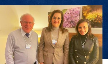 وزير التخطيط تبحث سبل التعاون مع ممثلي «جولدمان ساكس» خلال مشاركتها بـ«دافوس»