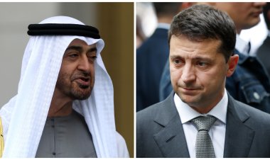 الرئيس الأوكراني يتصل هاتفيًا بالرئيس الإماراتي محمد بن زايد