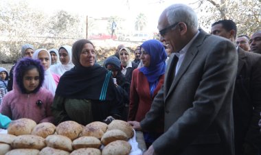 محافظ الجيزة يتفقد منفذ بيع السلع الغذائية بمركز ومدينة أوسيم