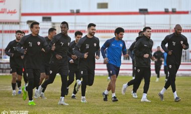 تدريبات تأهيلية لعبد الله جمعة بمران  الزمالك 