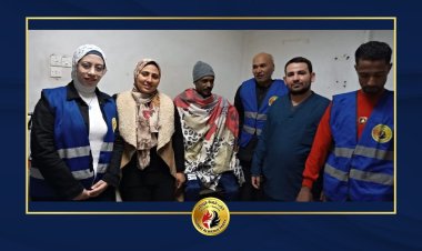 وفد شبابي بـ«حماة الوطن» يزور شاب سوداني أنقذ سيدة سقطت من القطار بأسيوط