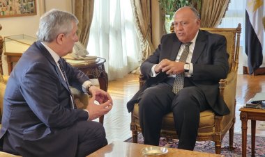 بدء الاجتماع الثنائي المغلق بين وزير الخارجية ونظيره الإيطالي