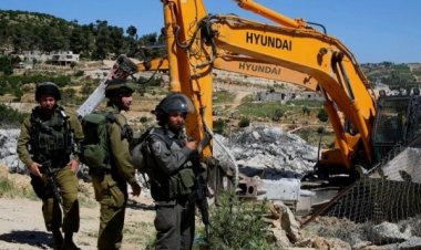 قوات الاحتلال تهدم منشآت فلسطينية في مدينة بيت لحم