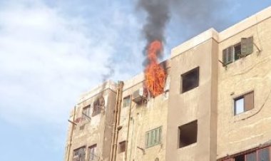 مصرع شخص وإصابة زوجته ونجلهما في حريق بأسيوط