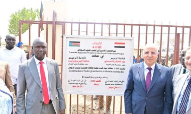 وزير الرى ونظيره بجنوب السودان يفتتحان محطة مياه الشرب الجوفية بجوبا