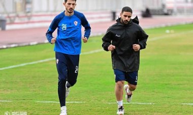 انتظام الثلاثي "فتوح" و"جمعة" و"نداي" في مران الزمالك