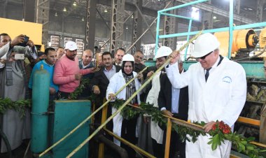 انطلاق الموسم الـ 126 لعصر القصب بمصنع سكر نجع حمادى