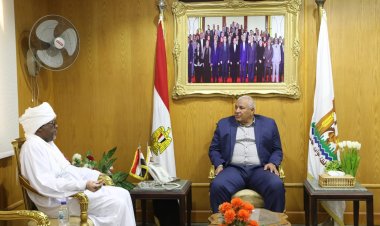 محافظ الوادي الجديد يستقبل القنصل العام لجمهورية السودان