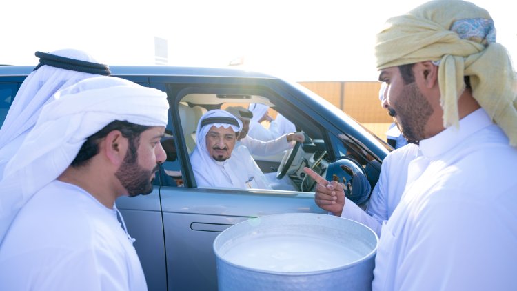 حميد النعيمي يزور مهرجان محمد بن زايد للهجن بميدان التلة في عجمان