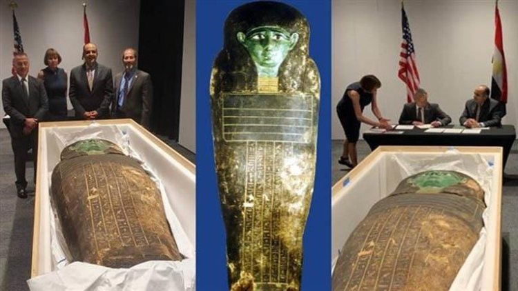 ما هو التابوت الأخضر التي تحتفل مصر بإستعادته من واشنطن؟