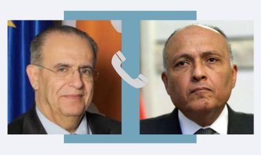 شكري يتلقى اتصالاً هاتفياً من وزير الخارجية القبرصي