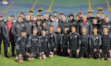 وزير الرياضة يتابع تدريب المنتخب الأوليمبي استعدادًا للجابون 