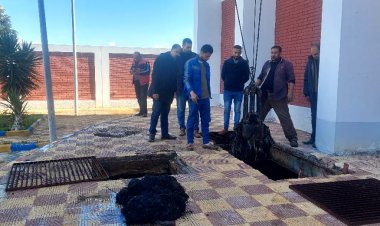 رفع مياه الأمطار بعدد من مدن كفر الشيخ