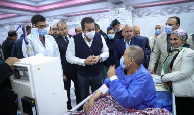 وزير الصحة يتفقد مستشفيي ههيا المركزي وكبد ههيا بمحافظة الشرقية