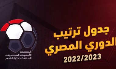 جدول ترتيب الدوري المصري 2023 كاملاً قبل مباراة الزمالك وفاركو
