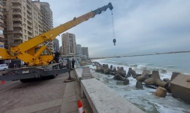 تحرك عاجل من وزارة الري بعد هبوط كورنيش الإسكندرية