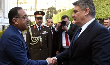 مدبولي يلتقي الرئيس الكرواتي بمقر مجلس الوزراء