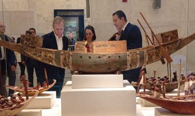 وفد من الاتحاد الأوروبي يزور متحف الحضارة في الفسطاط