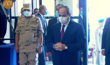 الرئيس السيسي يصل إلى مدينة الصناعات الغذائية «سايلو فودز» بمدينة السادات