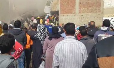 مصرع شخصين وإصابة 20 آخرين في انهيار عقار بدمنهور إثر انفجار أسطوانة غاز 