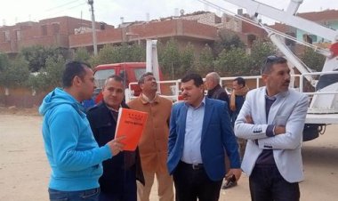 رئيس مدينة الفشن يتفقد معارض السلع وأعمال النظافة ورفع كفاءة الإنارة