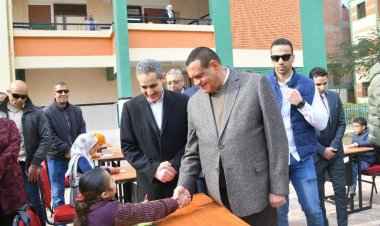 وزير التنمية المحلية ومحافظ الغربية يتفقدان مشروعات «حياة كريمة» بقرية نهطاي
