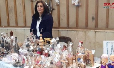 افتتاح معرض أعمال مشروعات متناهية الصغر بالسويداء وتخصيص جانب من ريعه لدعم متضرري الزلزال