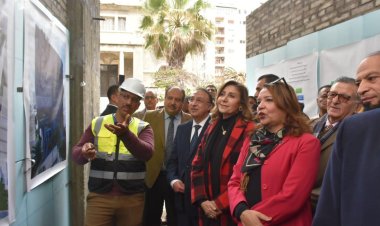 وزيرة الثقافة ومحافظ الإسكندرية يدشنان مشروع إنشاء مبنى أكاديمية الفنون الجديد