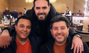 هاني شاكر ومحمد فؤاد في جلسة خاصة مع وائل جسار