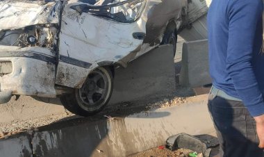 «الميكروباص طار بيهم».. مصرع وإصابة 24 شخصًا في حادث أليم بالبحيرة