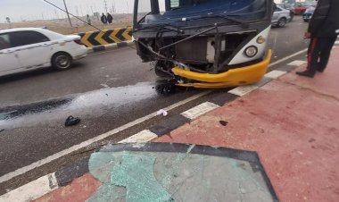 إصابة سائق في حادث كوبري الشروق 1 بالقاهرة الجديدة