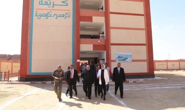 نائب محافظ الوادي الجديد تتابع سير العملية التعليمية بمدرسة «الشركة الجديدة»