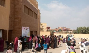 وصول قوافل طبية لمركز شباب غمازة الصغرى ضمن مبادرة «حياة كريمة»