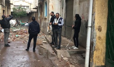 بسبب الطقس السيئ.. انهيار منزل في منطقة اللبان بالإسكندرية