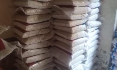 ضبط ٢٨٣٠ كيلو أرز بمخزن مخالف و١٠٠ كيلو دقيق مدعم بأحد المخابز في دمياط