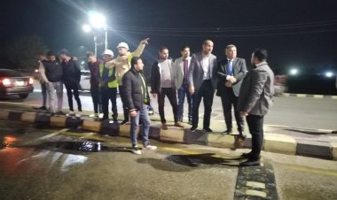 محافظ بني سويف يكلف بمتابعة الحلول لمشكلة تسريب مياه بالطريق الدائري