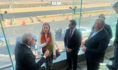 وزراء الزراعة والثقافة والشباب ومحافظ جنوب سيناء يتفقدون مضمار الهجن الدولي في شرم الشيح