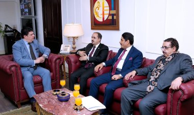 حسين زين يستقبل وزير الإعلام اليمني