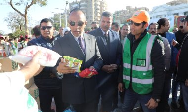 نائب محافظ المنيا يتفقد قافلة «قطر خير التحالف» لدعم الفئات الأكثر احتياجا بجميع القري