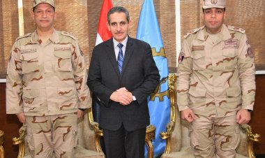 محافظ الغربية يستقبل المستشار العسكري الجديد